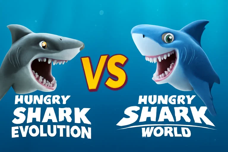 Hungry Shark Evolution vs Hungry Shark World